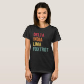 Delta India Lima Foxtrot T-Shirt (Vorne ganz)