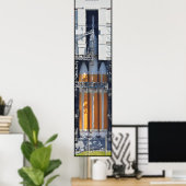 Delta IV Schweres mit Orion Poster (Heimbüro)