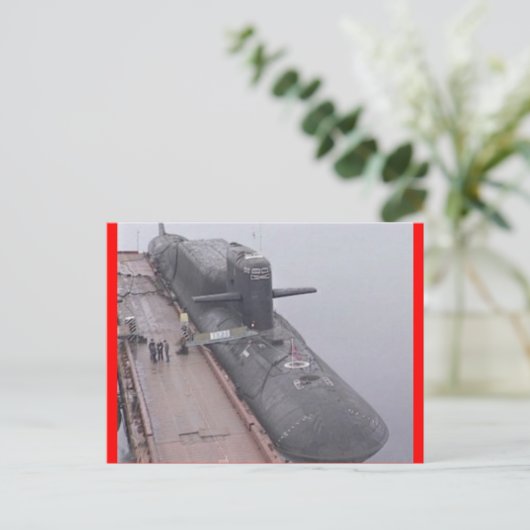 DELTA-KLASSE RUSSISCHE UNTERMARINE POSTKARTE (Stehend Vorderseite)