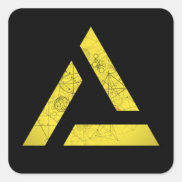 Delta - mathematische Symbole Quadratischer Aufkleber