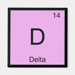 Delta-Name-Chemie-Element-Periodensystem Magnet