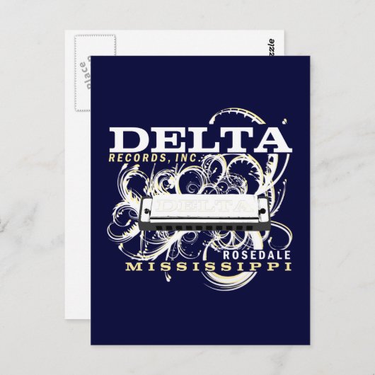Delta Platten Inc Postkarte (Vorne/Hinten)