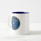 Delta-Platten Zweifarbige Tasse (Vorderseite Links)