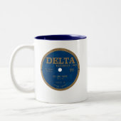 Delta-Platten Zweifarbige Tasse (Links)