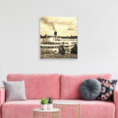 Delta Queen Steamboat Mississippi Fluss Art Leinwanddruck (Insitu (Wohnzimmer))