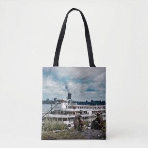 Delta Queen Steamboat Mississippi Fluss Art Tasche
