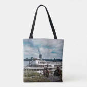 Delta Queen Steamboat Mississippi Fluss Art Tasche (Rückseite)