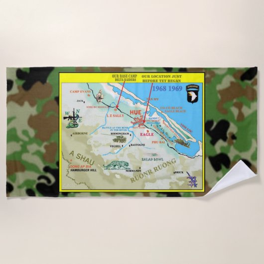 DELTA RAIDERS AO (Einsatzgebiet) Strandtuch (Vorderseite)