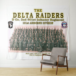 DELTA RAIDERS GROUP FOTO in Ft. CAMPBELL, KY. Wandteppich
