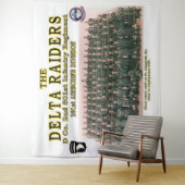 DELTA RAIDERS GROUP FOTO in Ft. CAMPBELL, KY. Wandteppich (Beispiel)