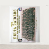 DELTA RAIDERS GROUP FOTO in Ft. CAMPBELL, KY. Wandteppich (Vorderseite)