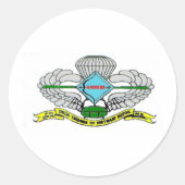 DELTA RAIDERS RUNDER AUFKLEBER (Vorderseite)