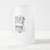 Delta Records Inc Mattglas Bierglas (Vorderseite Links)