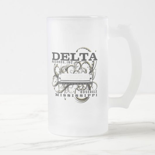 Delta Records Inc Mattglas Bierglas (Rechts)