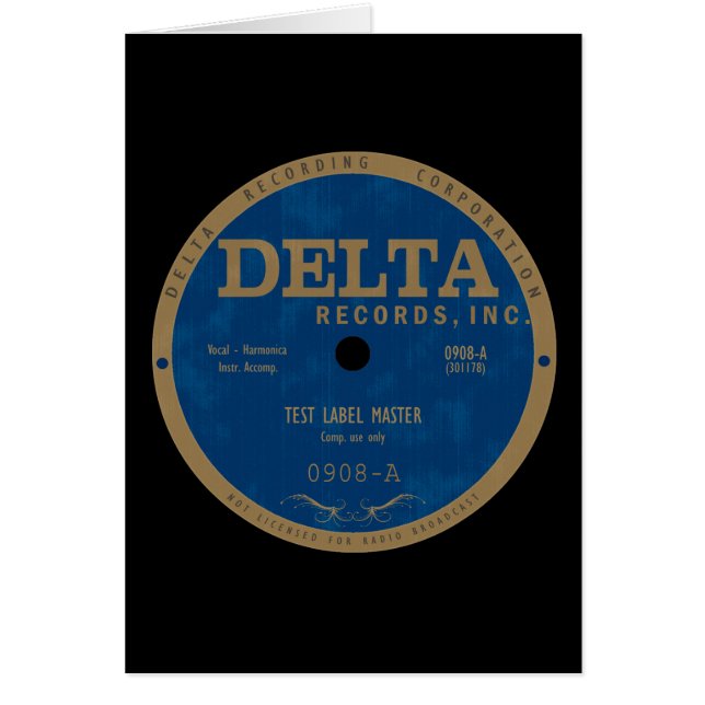 Delta Records Label (Vorne)