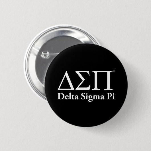 Delta Sigma Pi Klassisches Logo Button (Vorne & Hinten)