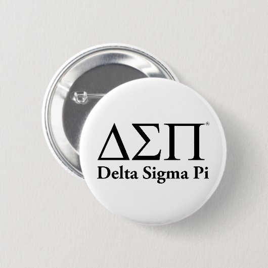 Delta Sigma Pi Klassisches Logo Button (Vorne & Hinten)