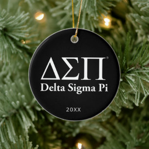 Delta Sigma Pi Klassisches Logo Keramik Ornament
