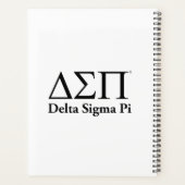 Delta Sigma Pi Klassisches Logo Planer (Rückseite)