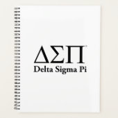 Delta Sigma Pi Klassisches Logo Planer (Vorderseite)