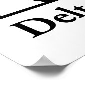 Delta Sigma Pi Klassisches Logo Poster (Ecke)