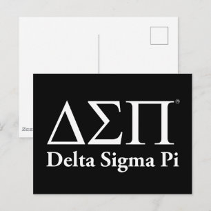 Delta Sigma Pi Klassisches Logo Postkarte