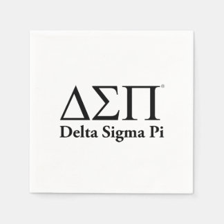 Delta Sigma Pi Klassisches Logo Serviette