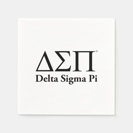 Delta Sigma Pi Klassisches Logo Serviette (Vorderseite)
