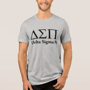 Delta Sigma Pi Klassisches Logo Tri-Blend Shirt