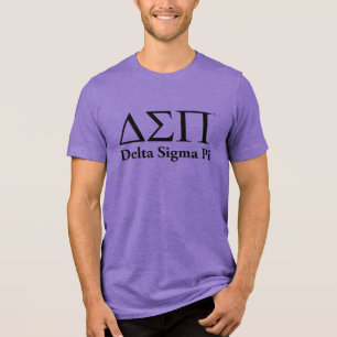 Delta Sigma Pi Klassisches Logo Tri-Blend Shirt