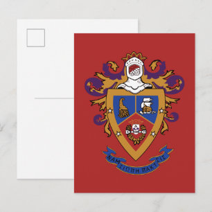 Delta Sigma Pi offizielles Wappen Postkarte