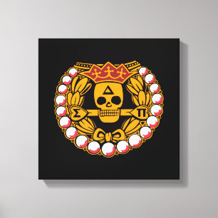 Delta Sigma Pi Totenkopf-Abzeichen Leinwanddruck
