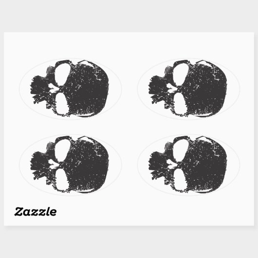 Delta Skull Sticker (Blatt)