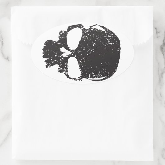 Delta Skull Sticker (Tasche)
