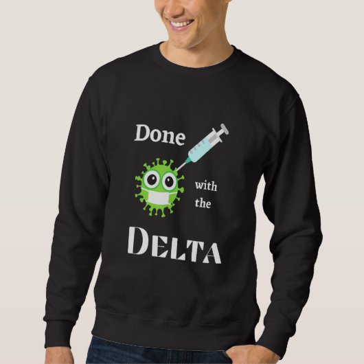 Delta-Variante Sweatshirt (Vorderseite)