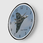 Delta Wing Bomber, Avro Vulcan, personalisierbar Große Wanduhr (Winkel)