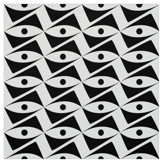 Delta Wings - Schwarz-Weiß Stoff (Muster)