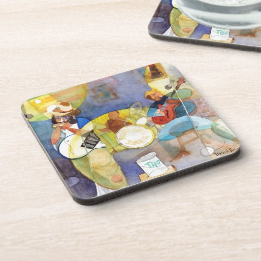 DeltaBlues-Musik-Entwurf Getränkeuntersetzer (Linke Seite)