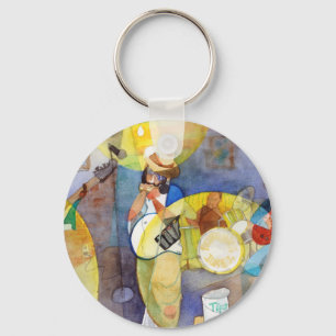 DeltaBlues-Musik-Entwurf Schlüsselanhänger