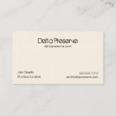 Deltakonserven-Visitenkarte Visitenkarte (Rückseite)