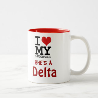 Deltamamma-Tasse Zweifarbige Tasse