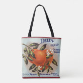 Deltamarken-Orangen-Zitrusfrucht-Kisten-Aufkleber Tasche (Rückseite)