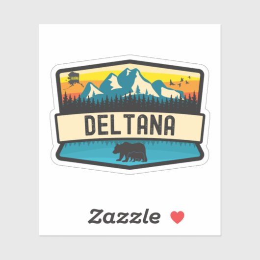 Deltana, Alaska Aufkleber (Blatt)