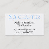 DeltaVisitenkarten Visitenkarte (Vorderseite)