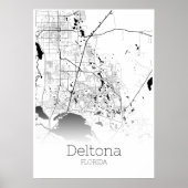 Deltona Map - Florida - City Map Poster (Vorne)