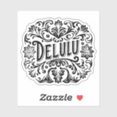 Delulu-Ästhetik Aufkleber (Blatt)