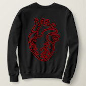 „Delulu Heart“ Basic Sweatshirt (Design Rückseite)