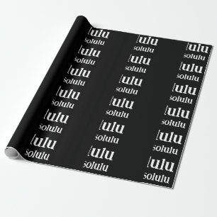 #Delulu ist das Solulu Schwarz und Weiß Geschenkpapier