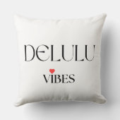 Delulu Vibes, Fun Aesthetic Home Décor Kissen (Rückseite)