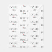 Delulu Vibes, Funny Aesthetic Quote Gift Fleecedecke (Vorderseite)